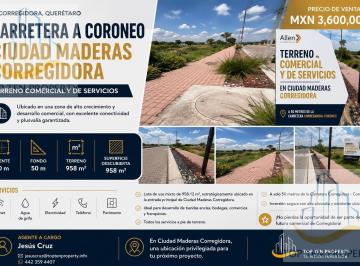 Terreno / Lote · 958m² · Terreno de Uso Mixto en Ciudad Maderas Corregidora Querétaro