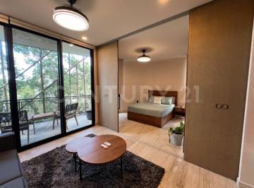 Departamento · 62m² · 1 Recámara · 1 Estacionamiento · Departamento Amueblado en Venta Living The Noom - Residencial Campestre, Cancún