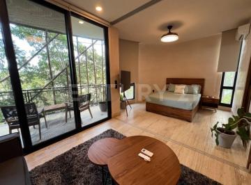 Departamento · 62m² · 1 Recámara · 1 Estacionamiento · Departamento Amueblado en Renta Living The Noom - Residencial Campestre, Cancún