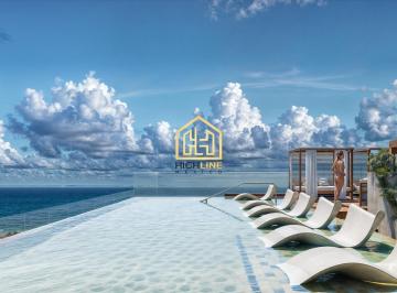 Departamento · 42m² · 1 Recámara · 1 Estacionamiento · Departamento a La Venta en Playa del Carmen Centro, Alberca Infinita y Roof Top.
