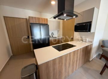 Departamento · 77m² · 2 Recámaras · 2 Estacionamientos · Departamento en Renta Amueblado en Torre Mirall, Chepevera Monterrey Nl