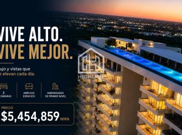 Departamento · 143m² · 3 Recámaras · 2 Estacionamientos · Departamento en Venta en Cancún 3 Recamaras con Roofgarden y Coworking