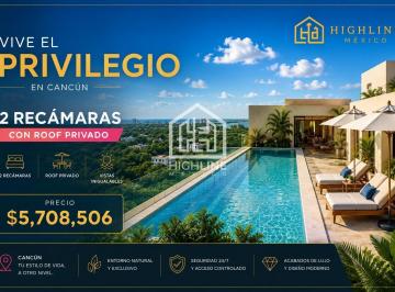 Departamento · 111m² · 2 Recámaras · 2 Estacionamientos · Departamento en Cancún Centro