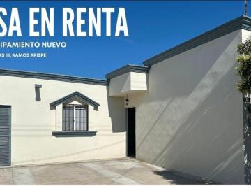 Casa de 2 habitaciones, Ramos Arizpe · Casa en Renta de Una Planta, Haciendas III, Ramos Arizpe