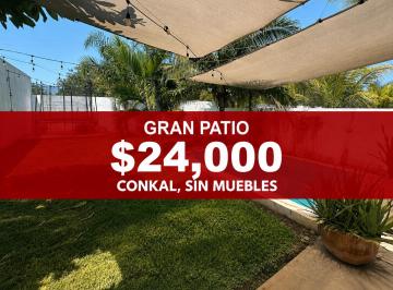 Casa de 3 habitaciones, Conkal · Casa en Renta en Conkal, Sin Muebles Pero con Paneles Solares - 3 Habitaciones