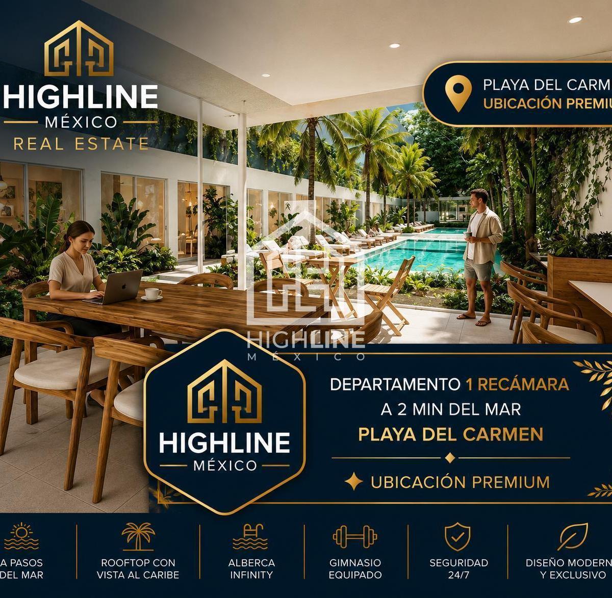Apartment for Sale in Tulum, 2 Bedrooms with Fire Pit