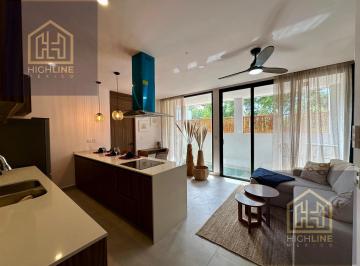 Departamento · 74m² · 2 Recámaras · 1 Estacionamiento · Departamento 2 Recámaras Lock - Off con Plunge Pool en Tulum. Entrega Inmediata. Rooftop, Cowork, Gym.