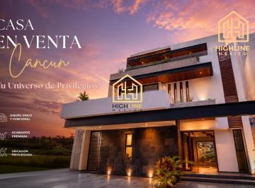 Casa · 226m² · 5 Recámaras · 1 Estacionamiento · Casa en Venta en Residencial Cancun/alta Plusvalía/exclusividad en Cada Espacio/5 Recámaras/