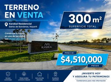 Terreno / Lote , Bahía de Banderas · Terreno de 300 m² en Venta en Nuevo Vallarta