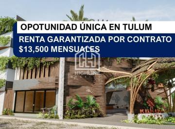 Departamento · 45m² · 1 Recámara · 1 Estacionamiento · Venta Deprtamento Tulum - Se Garantiza Tu Renta por Dos Años