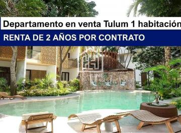 15% de Enganche · Departamento en Venta Tulum - 1 Habitación 1 Baño