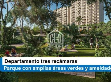 Departamento · 103m² · 3 Recámaras · 1 Estacionamiento · Departamento en Venta Cancun