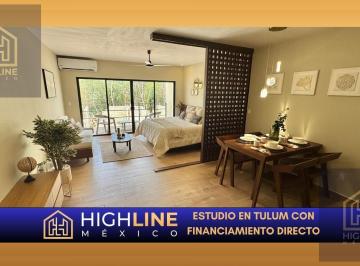 Entrega inmediata · Estudio en Venta en Tulum con Financiamiento 12 Meses y Club Playa