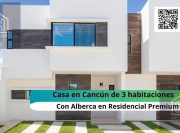 Casa · 156m² · 3 Recámaras · 2 Estacionamientos · Casa en Venta en Cancun de 3 Habitaciones Entrega Inmediata con Cocina Equipada