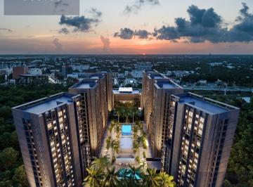 Departamento · 57m² · 1 Recámara · 1 Estacionamiento · Departamento en Venta en Cancún con Amenidades Como Skybar
