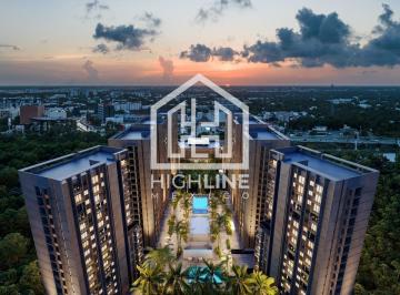 Departamento · 57m² · 1 Recámara · 1 Estacionamiento · Departamento en Venta en Cancún con Amenidades Como Skybar