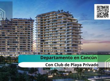 Departamento · 71m² · 1 Recámara · 1 Estacionamiento · Penthouse en Venta en Cancun de 1 Habitación con Club de Playa Privado