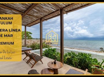 Departamento · 90m² · 1 Recámara · 1 Estacionamiento · Exclusivo Departamento en Venta en Primera Línea de Mar en Tankah - Tulum. La Mejor Inversión.
