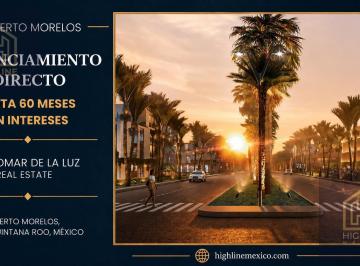 Terreno / Lote · 252m² · Oportunidad de Inversión! Terreno Residencial en Venta. Puerto Morelos. Financiamiento Directo.