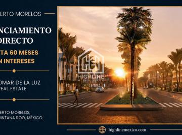 Terreno / Lote · 252m² · Oportunidad de Inversión! Terreno Residencial en Venta. Puerto Morelos. Financiamiento Directo.