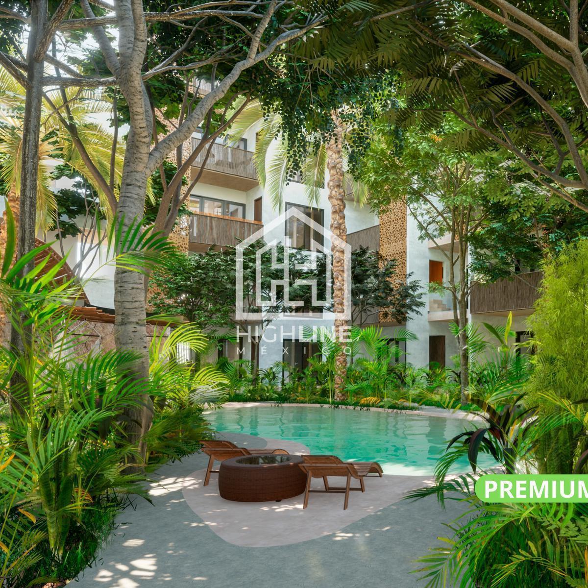 Penthouse with Rooftop and Terrace. Tulum, Region 15. Fully Furnished and Equipped. Financing Available for 60 Months