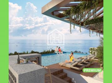 Departamento · 39m² · 1 Recámara · 1 Estacionamiento · Estudio con Terraza en Venta. Puerto Morelos. Rooftop con Vista Al Mar. Entrega Octubre 2026