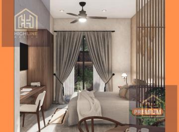 Departamento · 36m² · 1 Recámara · 1 Estacionamiento · Estudio con Terraza en Tulum. Entrega Inmediata. Ideal Para Airbnb