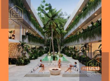 Departamento · 60m² · 2 Recámaras · 2 Estacionamientos · Departamento de 2 Recámaras Lock Off en Tulum. Alberca, Lavandería, Gym. Ideal Para Airbnb