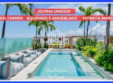 ÚLTIMA UNIDAD · Departamento 1 Recámara con Balcón Amueblado y Equipado en Playa del Carmen. Entrega Inmediata