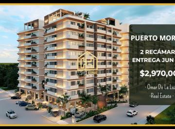 Departamento · 83m² · 2 Recámaras · 1 Estacionamiento · Preventa! Departamento de 2 Recámaras. Amenidades y Plaza Comericial. Puerto Morelos.