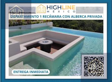Departamento · 56m² · 1 Recámara · 1 Estacionamiento · Departamento de 2 Recámaras Lock - Off. Plungepool Privada. Financiamiento Directo. Entrega Inmediata.