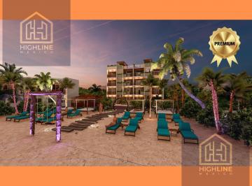 Departamento · 51m² · 1 Recámara · 1 Estacionamiento · Departamento en Venta con Vista Al Mar, Equipado y Amueblado en Mahahual. Entrega Inmediata
