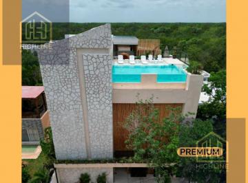 Departamento · 43m² · 1 Recámara · 1 Estacionamiento · Departamento de 1 Recámara con Terraza Privada. Tulum. Rooftop y Alberca. Ideal Para Airbnb