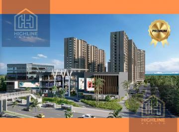 Departamento · 55m² · 1 Recámara · 1 Estacionamiento · Departamento de 1 Recámara con Balcón en Cancún. Cine, Alberca, Coworking. Sportbar. Preventa.