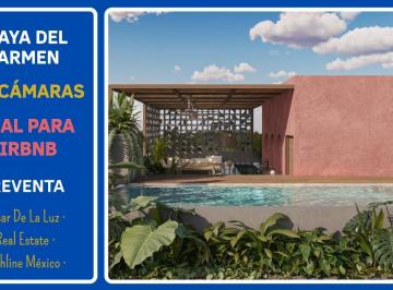 Departamento · 105m² · 2 Recámaras · 1 Estacionamiento · Departamento de 2 Recámaras con Terraza en Playa del Carmen, Rooftop, Sky Bar y Alberca.