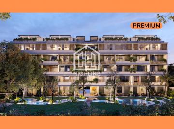 Departamento · 118m² · 2 Recámaras · 2 Estacionamientos · Departamento "Garden House" 2 Recámaras con Terraza en Cancún, Alberca, Asadores. Preventa.