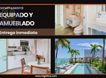 Departamento · 58m² · 1 Recámara · Departamento 1 Recámara con Balcón Amueblado y Equipado en Playa del Carmen. Entrega Inmediata