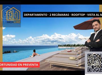 Departamento · 83m² · 2 Recámaras · 1 Estacionamiento · Departamento de 2 Recámaras. Rooftop con Vista Al Mar. Preventa. Playa del Carmen.
