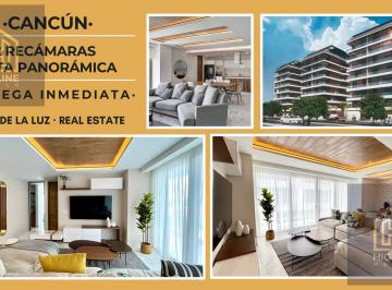 Departamento · 193m² · 2 Recámaras · 2 Estacionamientos · Departamento de Lujo. 2 Recámaras con Terraza. Alberca y Jacuzzi. cancún. Entrega Inmediata.