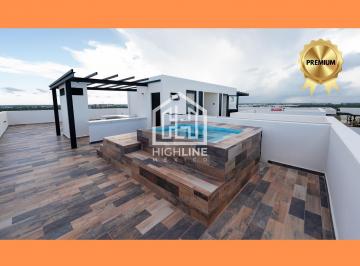 Departamento · 351m² · 3 Recámaras · 3 Estacionamientos · Penthouse 3 Habitaciones y Rooftop con Jacuzzi en Cancún, Zona Sur. Entrega Inmediata.
