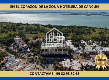 Departamento · 77m² · 1 Recámara · 1 Estacionamiento · Departamento en Zona Hotelera, Cancún, 1 Recámar con Terraza y Vista Al Mar. Alberca, Padel, Gym