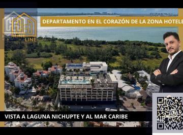 ZONA HOTELERA · Oportunidad! Departamento en Zona Hotelera. 3 Recámaras, Terraza y Vista Al Mar. Alberca, Padel.