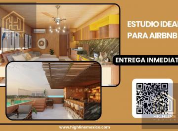 Departamento · 30m² · 1 Recámara · 1 Estacionamiento · Estudio con Terraza y Alberca en Venta. Playa del Carmen.