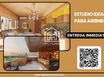 Departamento · 30m² · 1 Recámara · 1 Estacionamiento · Estudio con Terraza y Alberca en Venta. Playa del Carmen.