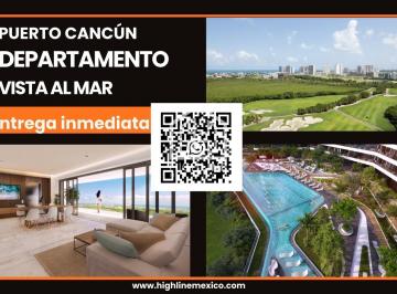 LUJO Y EXCLUSIVIDAD · Exclusivo Departamento de 2 Recámaras con Terraza y Vista Al Mar. Puerto Cancún. Amenidades Premium