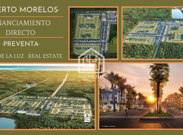 Terreno / Lote · 1246m² · Inversionistas! Terreno Multifamiliar Premium Puerto Morelos. Financiamiento Directo. Entrega 2029.