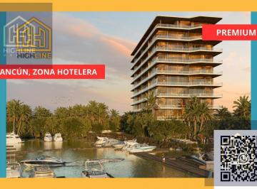 Departamento · 239m² · 3 Recámaras · 2 Estacionamientos · Oportunidad de Inversión. Departamento en Zona Hotelera de Cancún. Exclusividad y Lujo. Preventa.