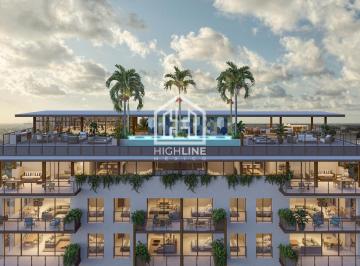 Departamento · 147m² · 3 Recámaras · 1 Estacionamiento · Departamento de 3 Habitaciones con Balcón en Cancún. Rooftop, Alberca, Gym, Entrega Inmediata.