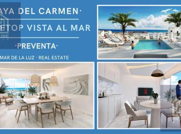 Departamento · 58m² · 2 Recámaras · 1 Estacionamiento · Departamento 2 Habitaciones con Terraza. Playa del Carmen. Rooftop, Vista Al Mar, Alberca, Gym.
