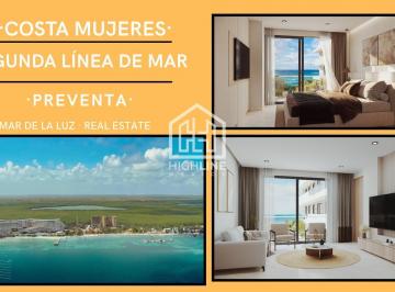 Departamento · 177m² · 3 Recámaras · 2 Estacionamientos · Departamento 3 Recámaras a Precio de Lanzamiento en Costa Mujeres, La Nueva Zona Hotelera de Cancún.